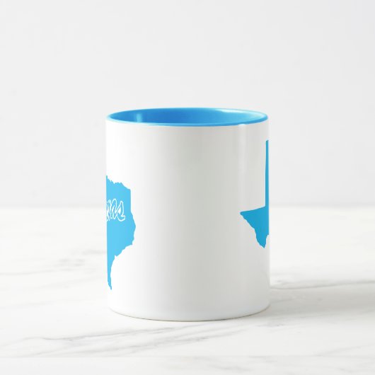 Staat von Texas Form Tasse (Zentrum)