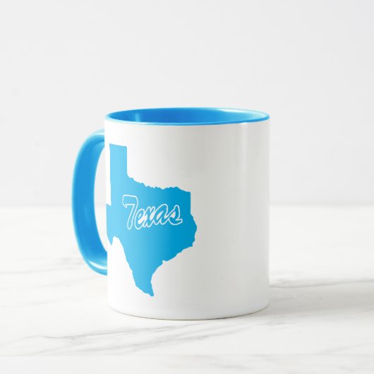 Staat von Texas Form Tasse (Vorderseite Links)