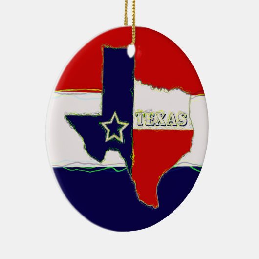 STAAT VON TEXAS KERAMIKORNAMENT (Rechts)