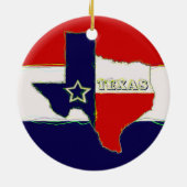 STAAT VON TEXAS KERAMIKORNAMENT (Hinten)