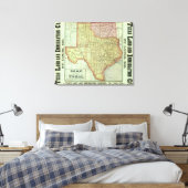 Staat von Texas Leinwanddruck (Insitu (Schlafzimmer))