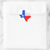 Staat von Texas Lone Star Quadratischer Aufkleber (Tasche)