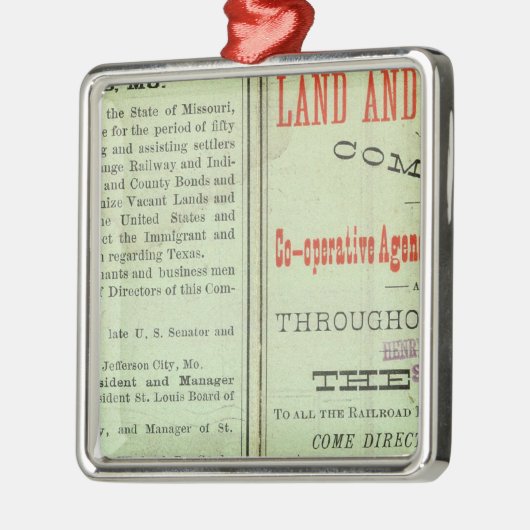 Staat von Texas Ornament Aus Metall (Links)