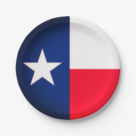 Staat von Texas Paper Tellern Pappteller (Vorderseite)