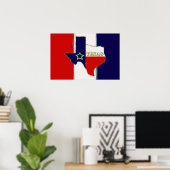 STAAT VON TEXAS POSTER (Heimbüro)