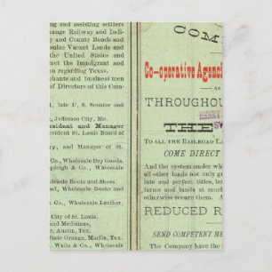 Staat von Texas Postkarte