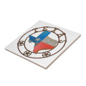 Staat von Texas-Schmiedeeisen Fliese (Seite)