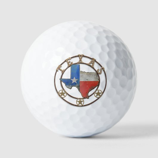 Staat von Texas-Schmiedeeisen Golfball (Vorderseite)