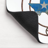 Staat von Texas-Schmiedeeisen Mousepad (Ecke)