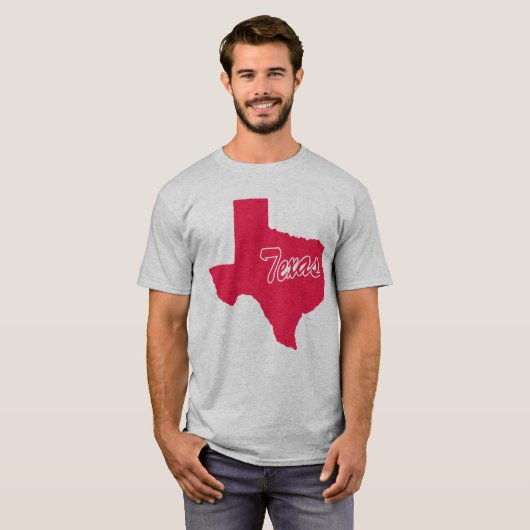 Staat von Texas Shape-T - Shirt (Vorne ganz)