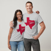 Staat von Texas Shape-T - Shirt (Unisex)