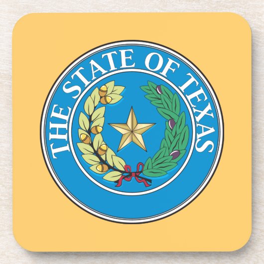 Staat von Texas Siegel Untersetzer (Vorderseite)