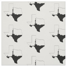 Staat von Texas und von Erdölbohrungs-Anlage Stoff
