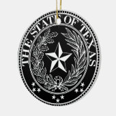 Staat von Texas-Verzierung Keramik Ornament (Links)