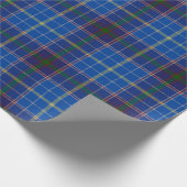 Staat von TexasTartan kariert Geschenkpapier (Ecke)