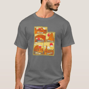 Staat von Utah fünf Nationalparks Arches Zion Cap T-Shirt