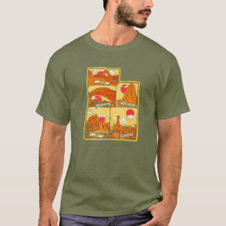 Staat von Utah fünf Nationalparks Arches Zion Capi T-Shirt