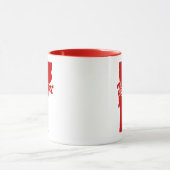 Staat von Vermont Form Rote Tasse (Zentrum)