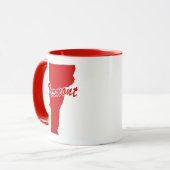 Staat von Vermont Form Rote Tasse (Vorderseite Links)