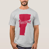 Staat von Vermont-Form-T - Shirt (Vorderseite)