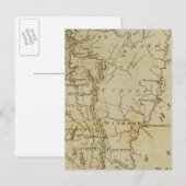 Staat von Vermont Gezeichnet und graviert Postkarte (Vorne/Hinten)