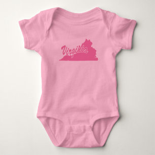 Staat von Virginia Shape Baby Bodysuit Strampler