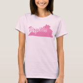 Staat von Virginia Shape T - Shirt (Vorderseite)