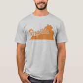 Staat von Virginia Shape T - Shirt (Vorderseite)