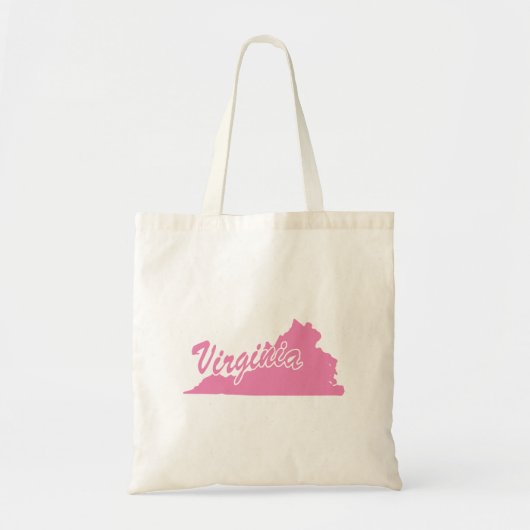 Staat von Virginia Shape Tote Bag Tragetasche (Vorne)