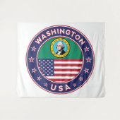 Staat von Washington Wandteppich (Vorderseite (Horizontal))