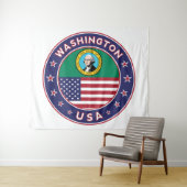 Staat von Washington Wandteppich (Beispiel (Horizontal))