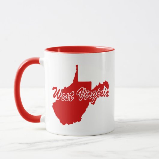 Staat von West-Virginia Form der roten Tasse (Links)