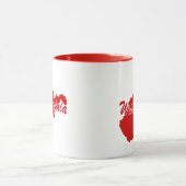 Staat von West-Virginia Form der roten Tasse (Zentrum)
