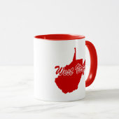 Staat von West-Virginia Form der roten Tasse (VorderseiteRechts)