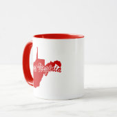Staat von West-Virginia Form der roten Tasse (Vorderseite Links)