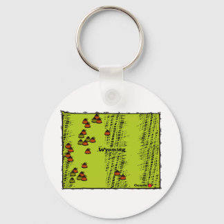 Staat von Wyoming Schlüsselanhänger