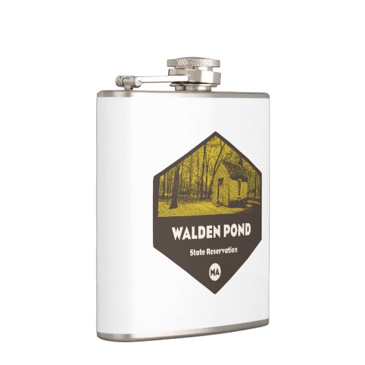 Staat Walden Pond Massachusetts Flachmann (Rechts)