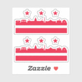 Staat Washington D.C. 51 Aufkleber (Blatt)