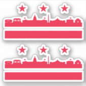 Staat Washington D.C. 51 Aufkleber (Vorderseite)