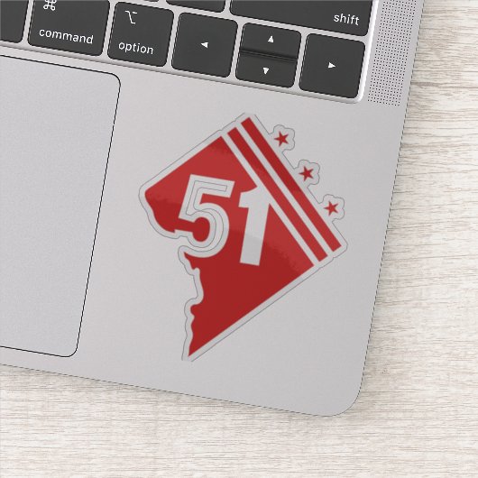 Staat Washington D.C. 51 Aufkleber (Detail)