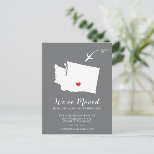 Staat WASHINGTON Postkarte (Stehend Vorderseite)