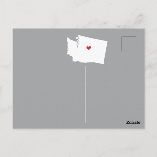 Staat WASHINGTON Postkarte (Rückseite)