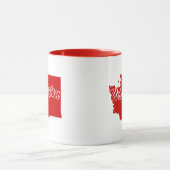 Staat Washington Shape Red Tasse (Zentrum)