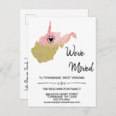 *~* STAAT WEST VIRGINIA Neue Zuhause-Adresse Beweg Ankündigungspostkarte (Vorne/Hinten)