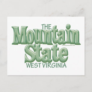 Staat, West Virginia Postkarte