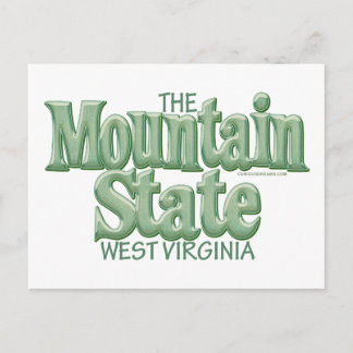 Staat, West Virginia Postkarte