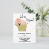 *~* STAAT WISCONSIN Neue Zuhause-Adresse Umzug * Ankündigungspostkarte (Stehend Vorderseite)