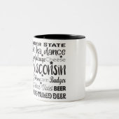 Staat/Wisconsin Zweifarbige Tasse (VorderseiteRechts)