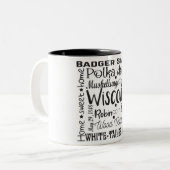 Staat/Wisconsin Zweifarbige Tasse (Vorderseite Links)