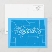 Staat Wyoming Postcard Postkarte (Vorne/Hinten)
